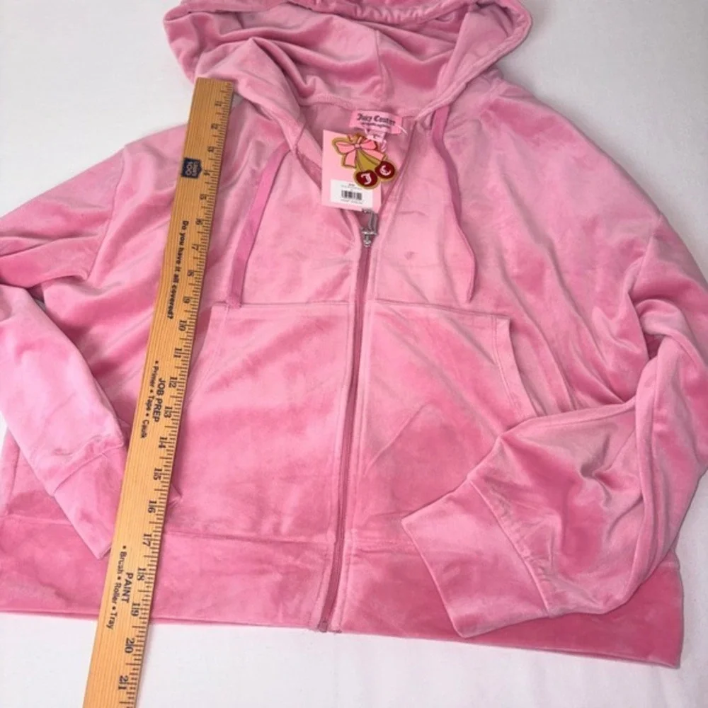 Juicy Couture Pink Velour Track Jacket & Jogger Set